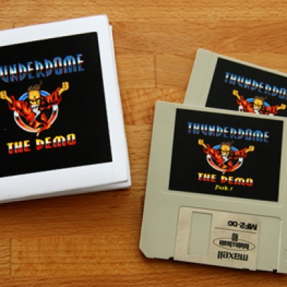 Disquettes de la démo Thunderdome (Atari ST)